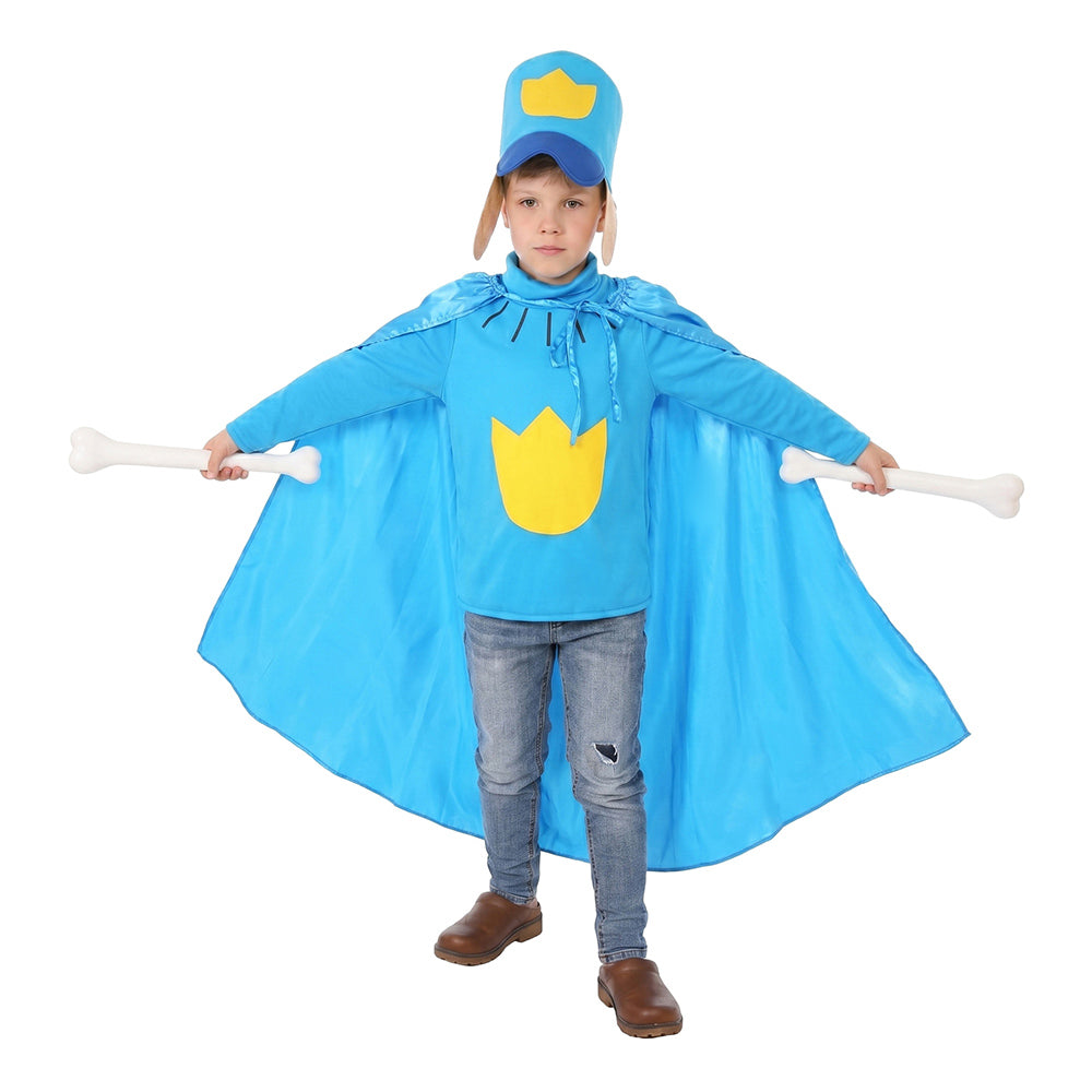 Cosplay Costume Dog Man Film Cosplay Tenue Bleue Enfant
