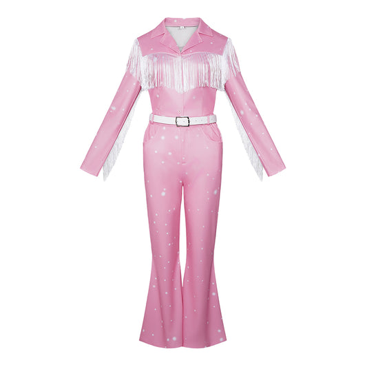 Cosplay Costume Dolly Parton Jake Farris Rhinestone(1984) Film Cosplay Tenue Rose Femme