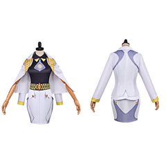 Cosplay Costume Domina Overwatch Jeu Cosplay Tenue Noire et Blanche Femme