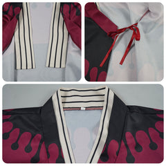 Cosplay Costume Douma Les Rôdeurs de la Nuit Anime Cosplay Kimono Rouge Homme