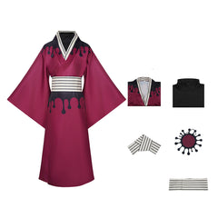 Cosplay Costume Douma Les Rôdeurs de la Nuit Anime Cosplay Kimono Rouge Homme
