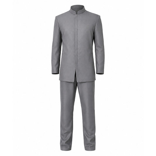 Cosplay Costume Dr. Evil Austin Powers Film Cosplay Tenue Grise Homme