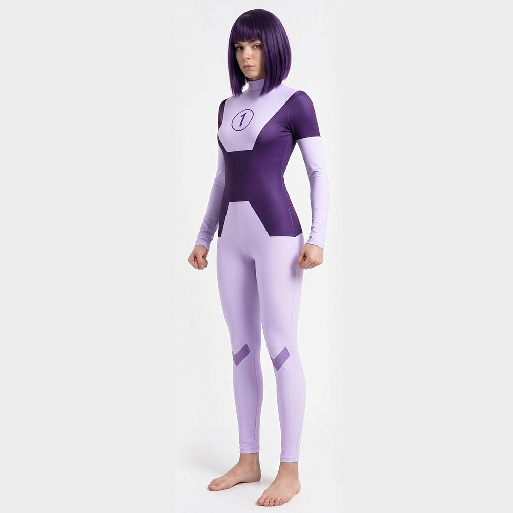 Cosplay Costume Dupli-Kate Invincible 4(2026) TV Cosplay Combinaison Violette Femme