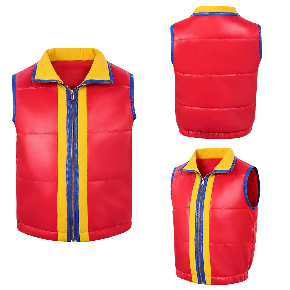 Cosplay Costume Dustin Henderson Stranger Things: Tales from '85(2026) TV Cosplay Gilet Rouge Enfant