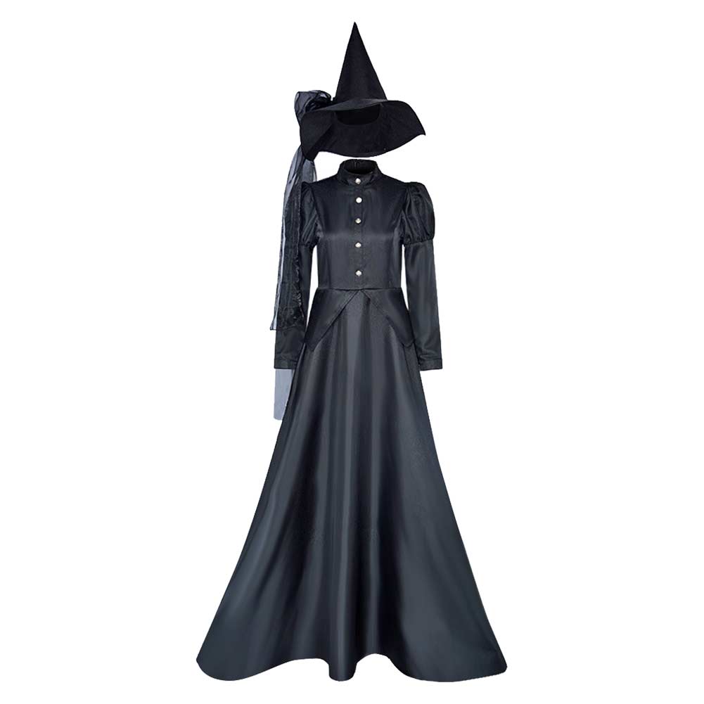 Cosplay Costume Elphaba Wicked Film Cosplay Robe Noire Femme