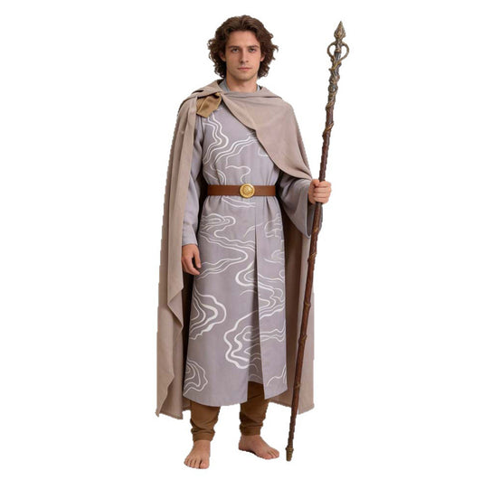 Cosplay Costume Elrond The Lord of the Rings(2026) Film Cosplay Tenue Grise Homme