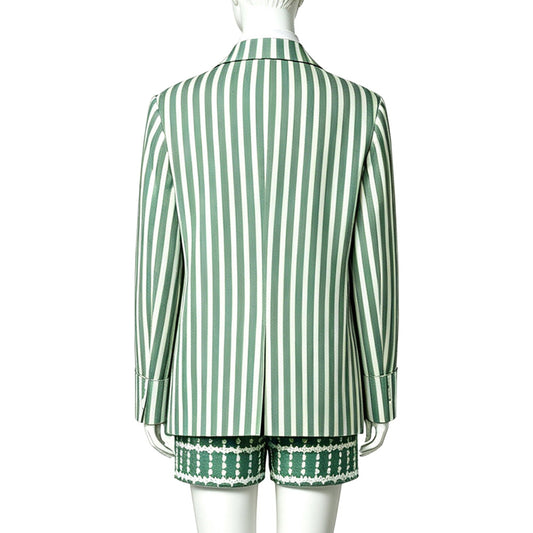 Cosplay Costume Emily Cooper Emily in Paris 6(2026) TV Cosplay Tenue Rayé Vert Femme