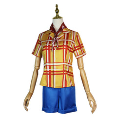 Cosplay Costume Emily Film Cosplay Tenue Jaune et Bleue Femme