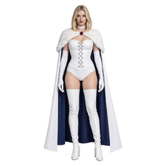 Cosplay Costume Emma Frost X-Men '97 Saison 2(2026) TV Cosplay Tenue Blanche Femme  