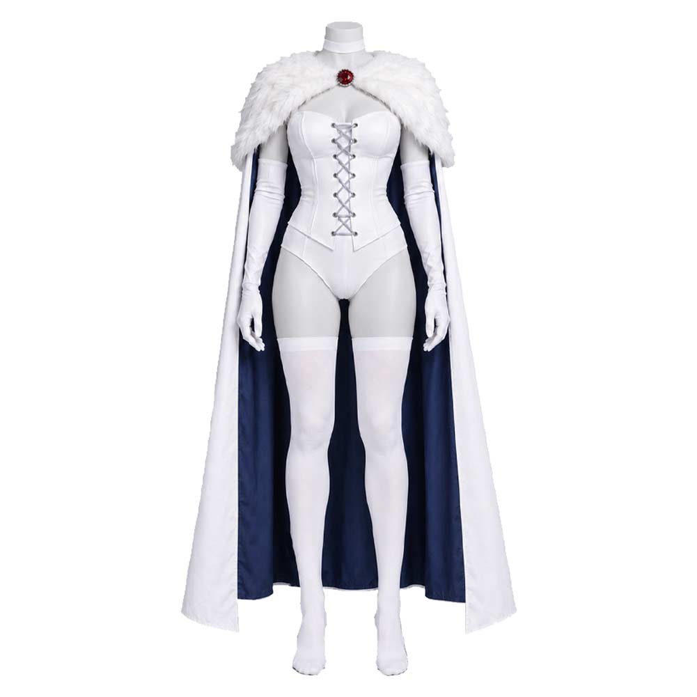 Cosplay Costume Emma Frost X-Men '97 Saison 2(2026) TV Cosplay Tenue Blanche Femme  