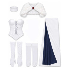 Cosplay Costume Emma Frost X-Men '97 Saison 2(2026) TV Cosplay Tenue Blanche Femme  