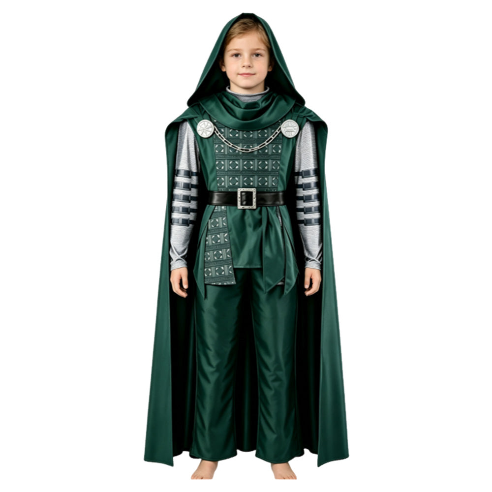 Cosplay Costume Enfant Dr.Doom Avengers 5(2026) Film Cosplay Tenue Verte Ver.2