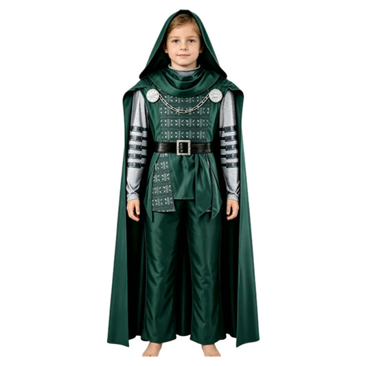 Cosplay Costume Enfant Dr.Doom Avengers 5(2026) Film Cosplay Tenue Verte Ver.2