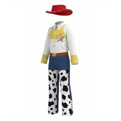 Cosplay Costume Enfant Jessie Film Cosplay Tenue Jaune et Bleue