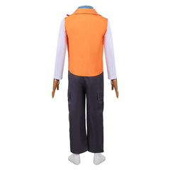Cosplay Costume Enfant Luis Madrigal Descendants: Wicked Wonderland(2026) Film Cosplay Tenue Orange et Noire