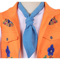 Cosplay Costume Enfant Luis Madrigal Descendants: Wicked Wonderland(2026) Film Cosplay Tenue Orange et Noire