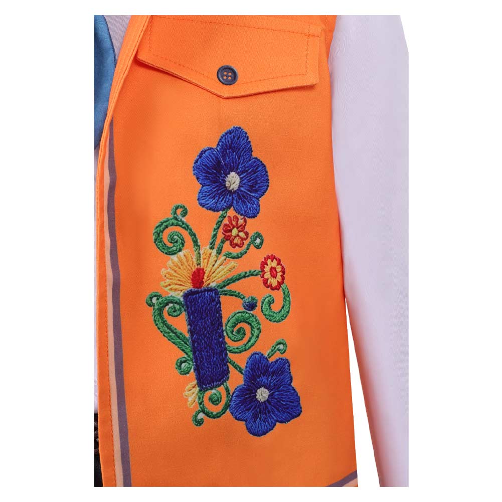 Cosplay Costume Enfant Luis Madrigal Descendants: Wicked Wonderland(2026) Film Cosplay Tenue Orange et Noire
