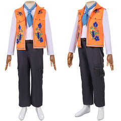 Cosplay Costume Enfant Luis Madrigal Descendants: Wicked Wonderland(2026) Film Cosplay Tenue Orange et Noire