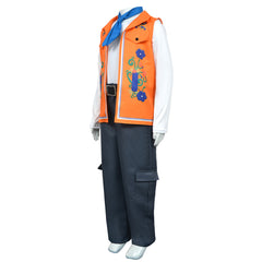 Cosplay Costume Enfant Luis Madrigal Descendants: Wicked Wonderland(2026) Film Cosplay Tenue Orange Ver.2