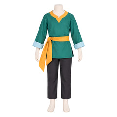 Cosplay Costume Enfant Natsuki Subaru RE0(2026) Anime Cosplay Tenue Verte et Noire Sans Cape