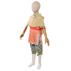 Cosplay Costume Enfant Pavi Avatar: Seven Havens(2026) TV Cosplay Tenue Beige et Orange