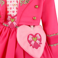 Cosplay Costume Enfant Pink Descendants: Wicked Wonderland(2026) Film Cosplay Robe Rose