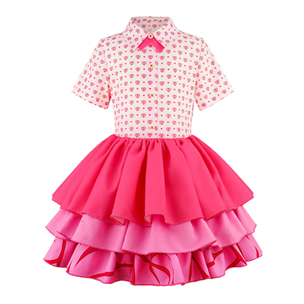 Cosplay Costume Enfant Pink Descendants: Wicked Wonderland(2026) Film Cosplay Robe Rose