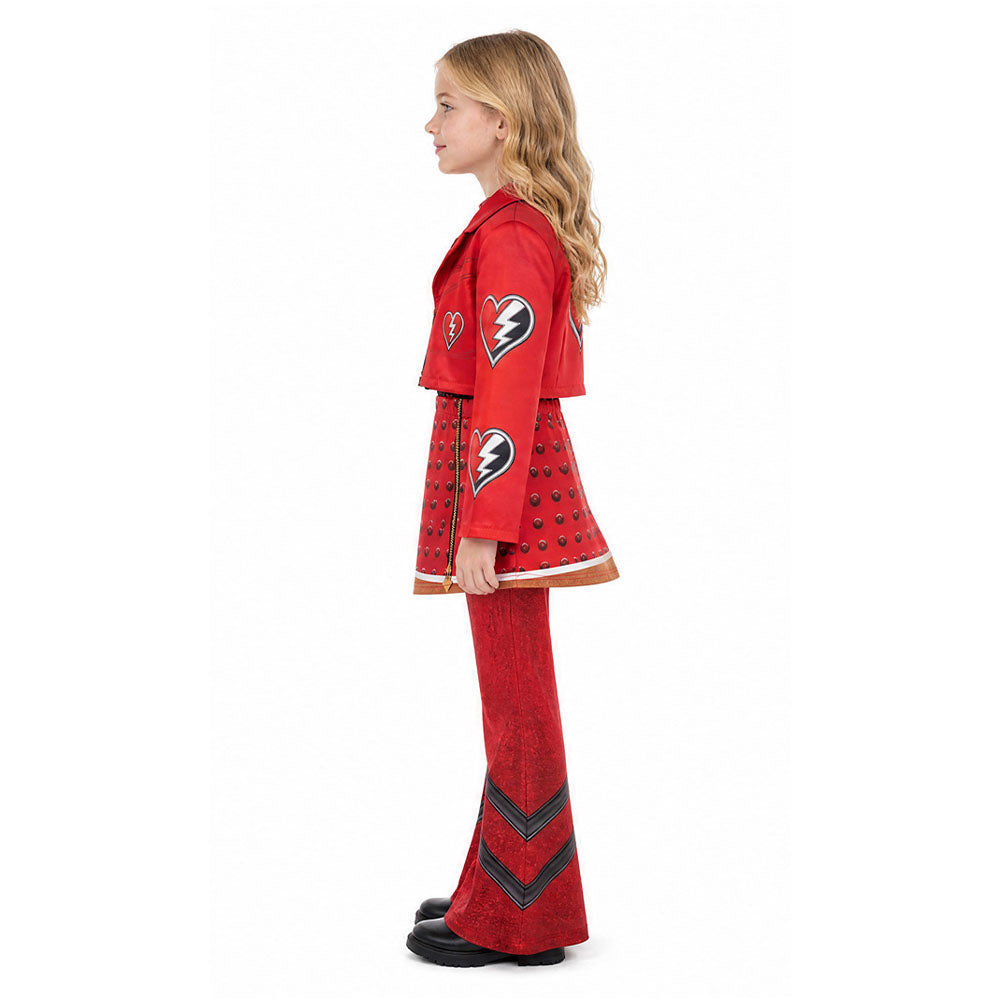 Cosplay Costume Enfant Red Descendants: Wicked Wonderland(2026) Film Cosplay Tenue Rouge