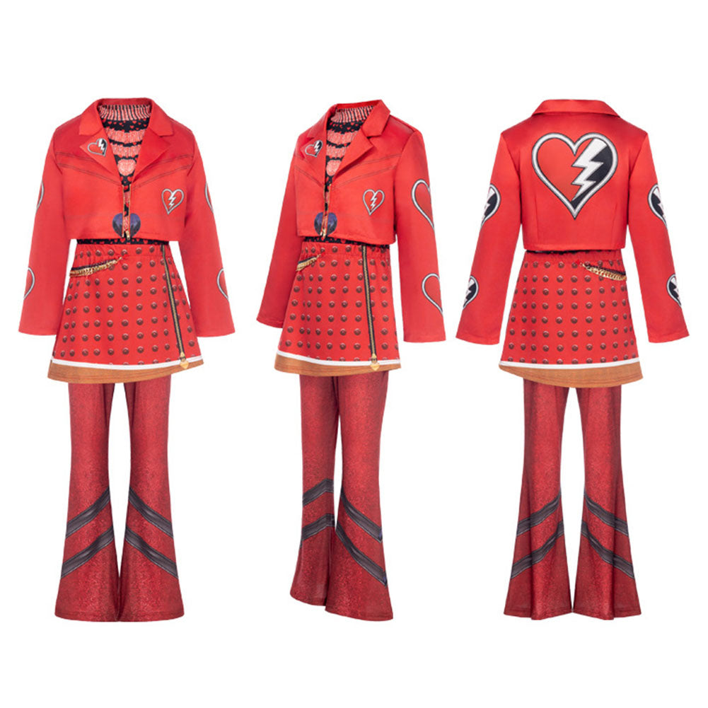 Cosplay Costume Enfant Red Descendants: Wicked Wonderland(2026) Film Cosplay Tenue Rouge