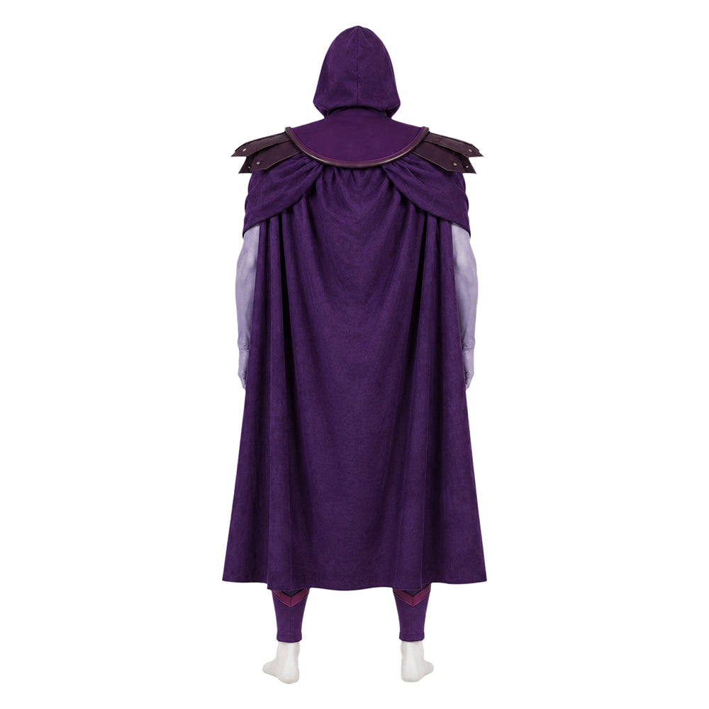 Cosplay Costume Enfant Skeleton King Les Maîtres de l'Univers(2026) Film Cosplay Combinaison Violette