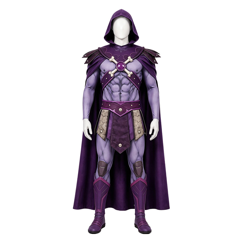 Cosplay Costume Enfant Skeleton King Les Maîtres de l'Univers(2026) Film Cosplay Combinaison Violette