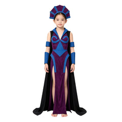 Cosplay Costume Enfant Skeleton King Les Maîtres de l'Univers(2026) Film Cosplay Robe Violette
