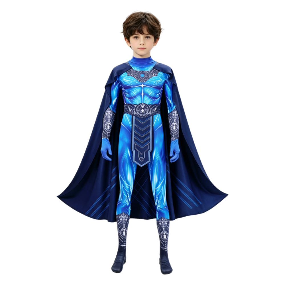 Cosplay Costume Enfant Skeletor Les Maîtres de l'Univers(2026) Film Cosplay Combinaison Bleue