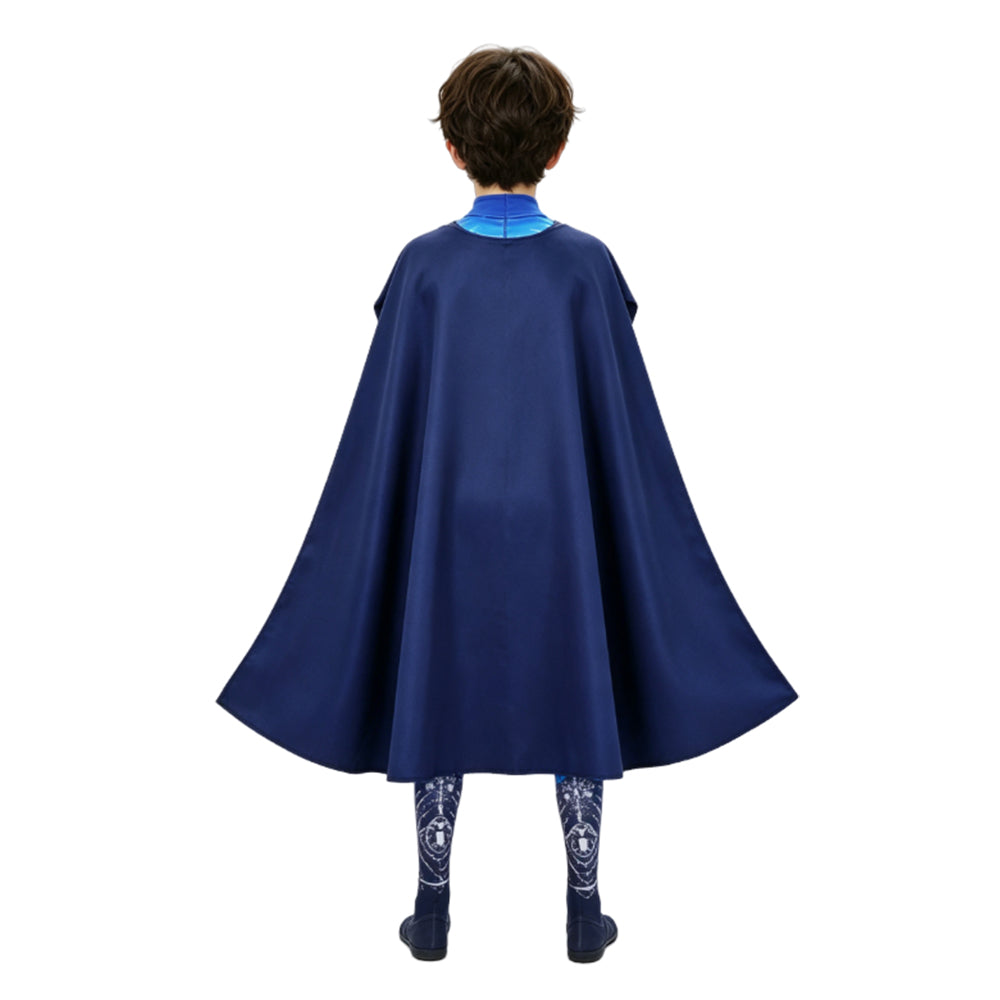 Cosplay Costume Enfant Skeletor Les Maîtres de l'Univers(2026) Film Cosplay Combinaison Bleue