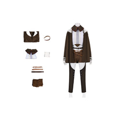 Cosplay Costume Eris Greyrat Mushoku Tensei: Jobless Reincarnation Saison 3(2026) Anime Cosplay Tenue Marron Femme