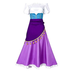 Cosplay Costume Esmeralda The Hunchback of Notre Dame(1996) Film Cosplay Tenue Violette et Blanche Femme
