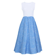 Cosplay Costume Fée Marraine Cendrillon Film Cosplay Tenue Bleue Femme