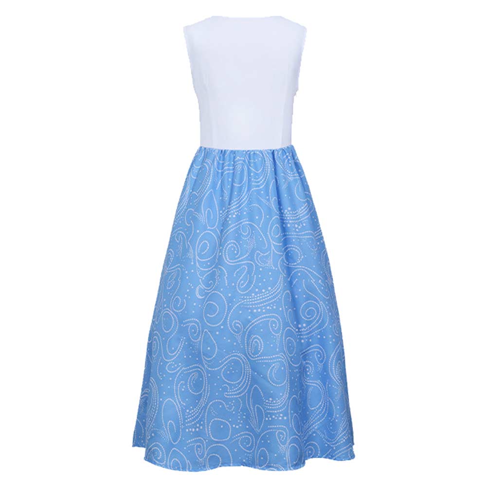 Cosplay Costume Fée Marraine Cendrillon Film Cosplay Tenue Bleue Femme