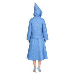 Cosplay Costume Fée Marraine Cendrillon Film Cosplay Tenue Bleue Femme