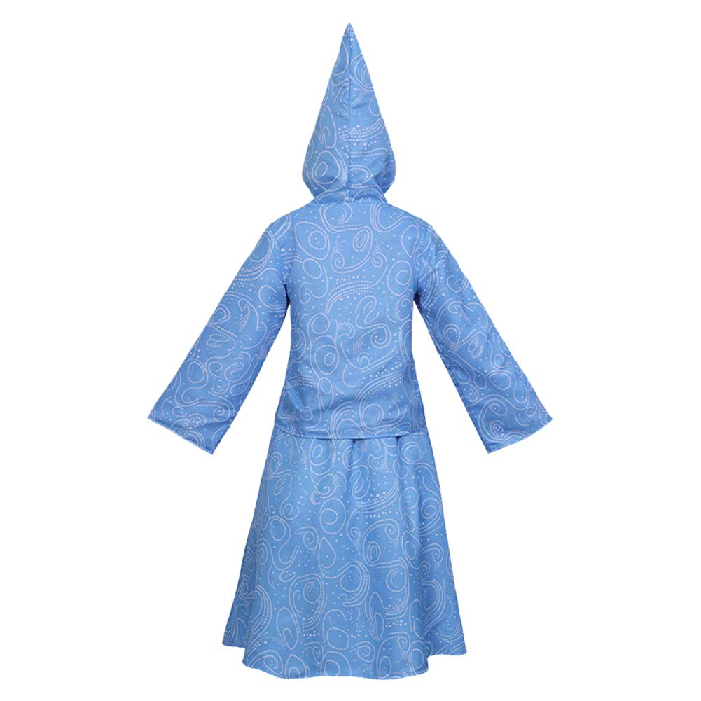 Cosplay Costume Fée Marraine Cendrillon Film Cosplay Tenue Bleue Femme