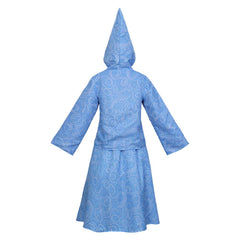 Cosplay Costume Fée Marraine Cendrillon Film Cosplay Tenue Bleue Femme