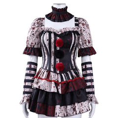 Cosplay Costume Femme Art The Clown Terrifier 4(2026) Film Cosplay Tenue Noire Taché de Sang