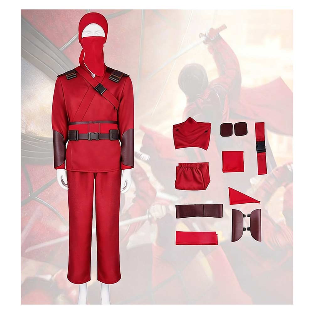 Cosplay Costume Film Tenue de Ninja Rouge Homme