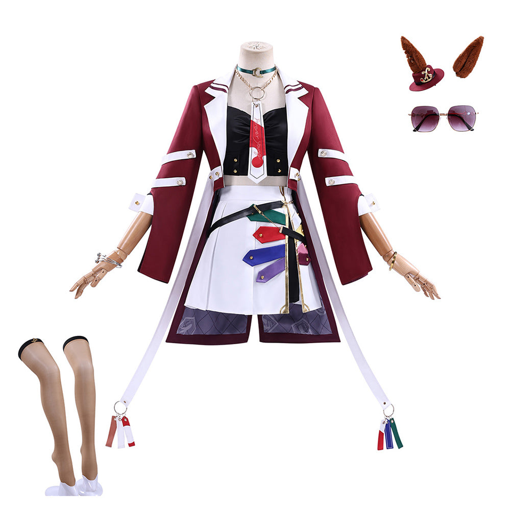 Cosplay Costume Forever Young Pretty Derby Anime Cosplay Tenue Rouge Femme