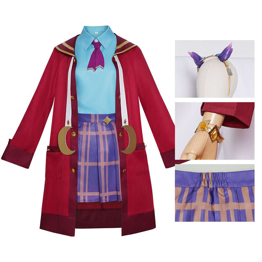 Cosplay Costume Freya Roco Kingdom(2026) Jeu Cosplay Tenue Rouge Femme