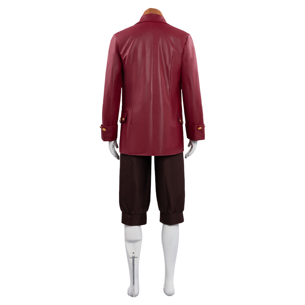 Cosplay Costume Gaston La Belle et la Bête(2026) TV Cosplay Tenue Rouge Homme
