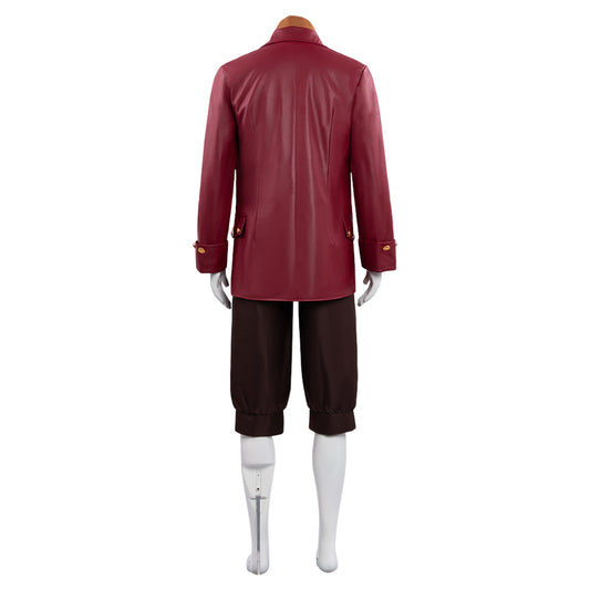 Cosplay Costume Gaston La Belle et la Bête(2026) TV Cosplay Tenue Rouge Homme