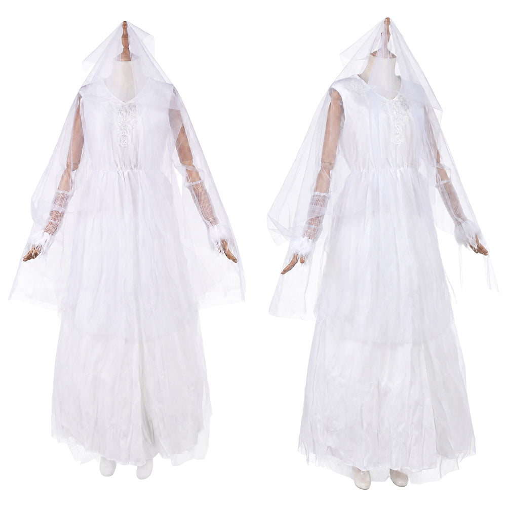 Cosplay Costume Ghost of Christmas Past Ebenezer(2026) Film Cosplay Robe Blanche Femme