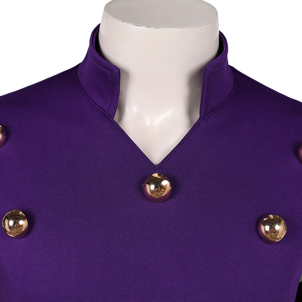 Cosplay Costume Gyro Zeppeli JJBA 7(2026) Anime Cosplay Tenue Violette et Brune Homme