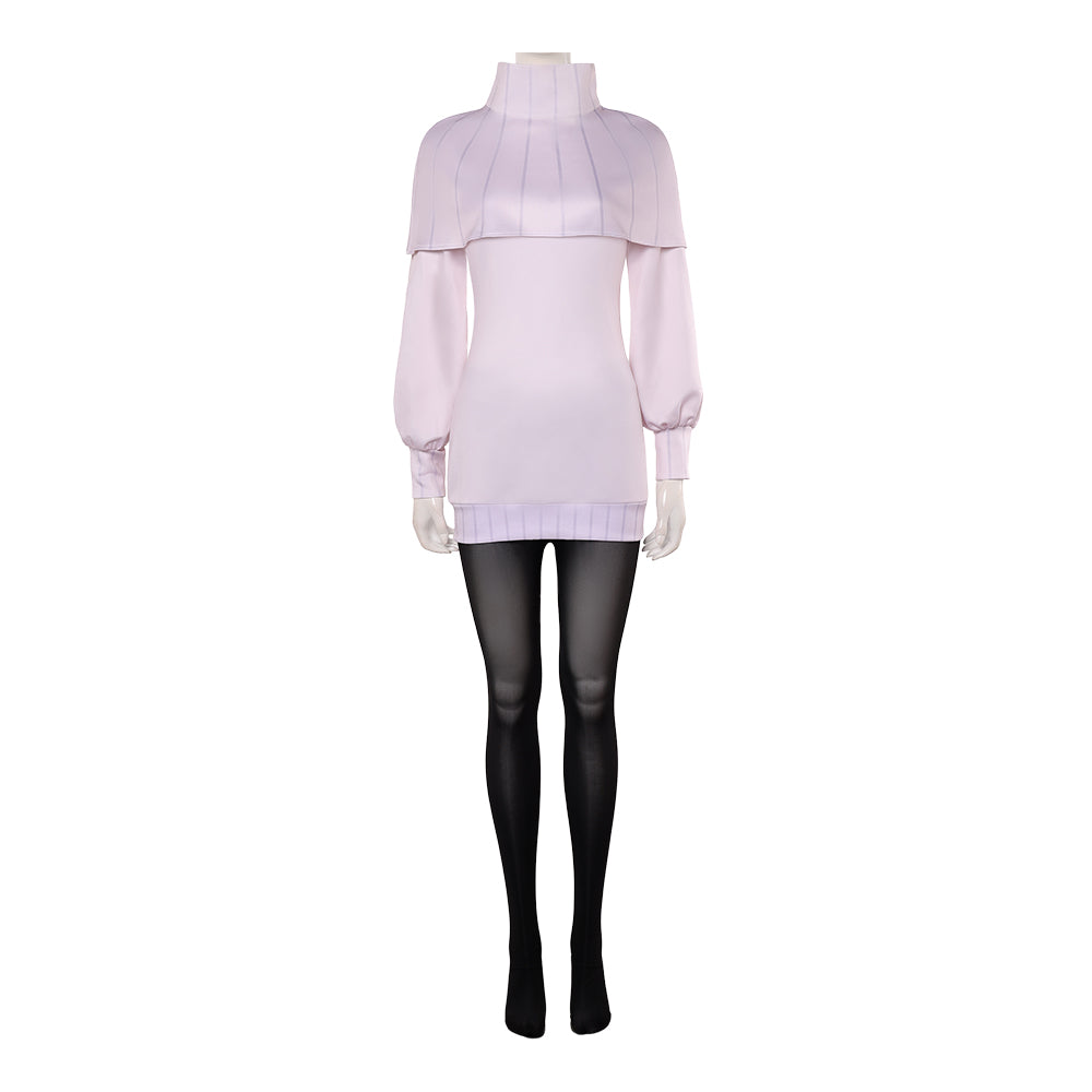 Cosplay Costume Hana Kurusu Anime Cosplay Tenue Blanche et Noire Femme